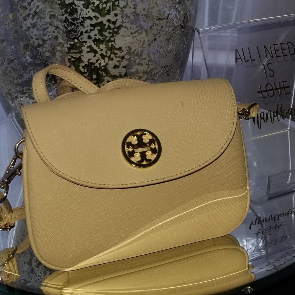 Tory Burch Cream Crossbody Purse
